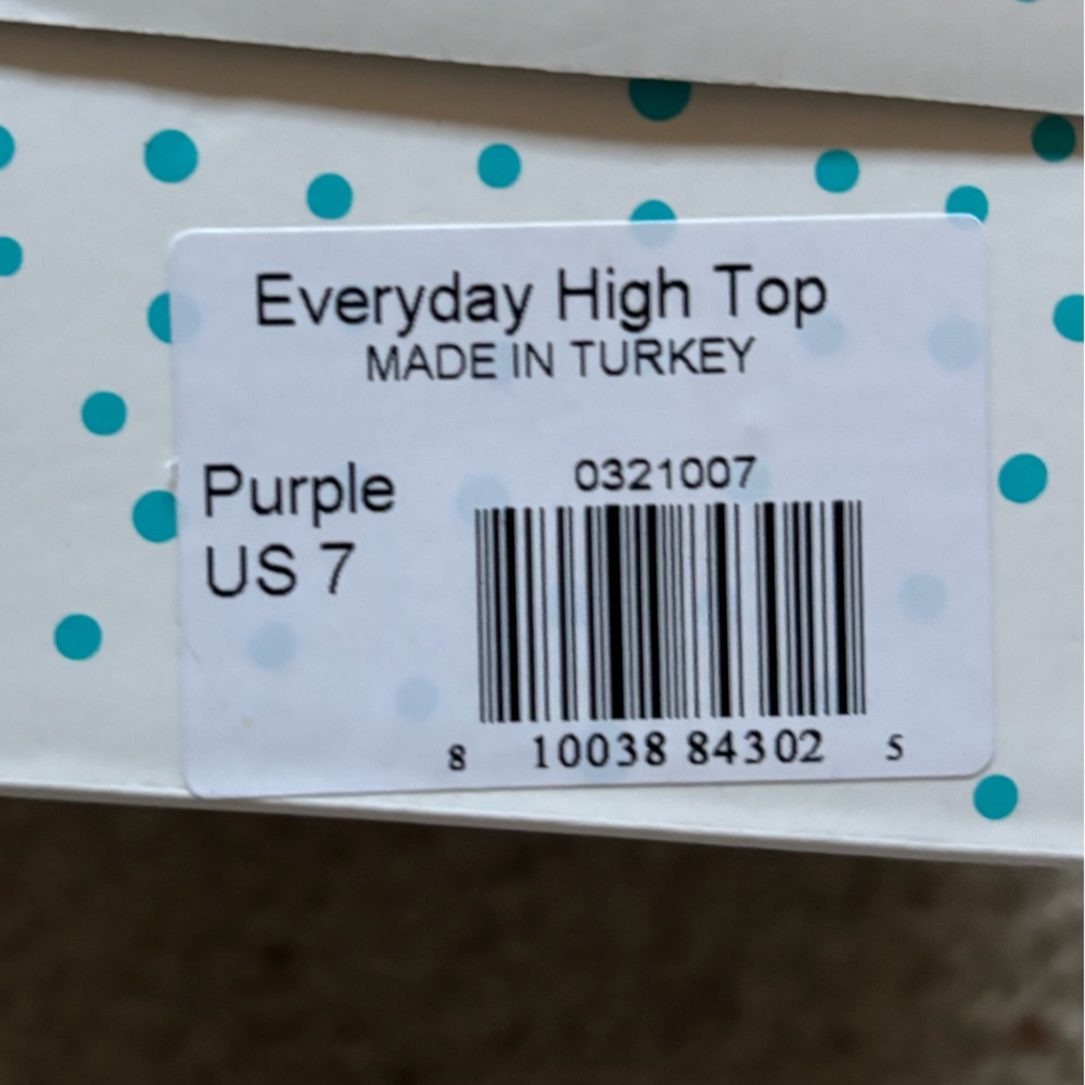 SOLD Ten Littles Furry High Tops Power Purple w/ Box Toddler 7 - Picture 3 of 9